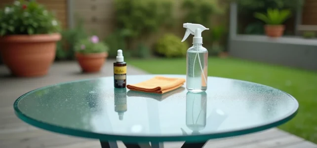 Comment protéger efficacement une table en verre extérieur contre les intempéries et les rayures
